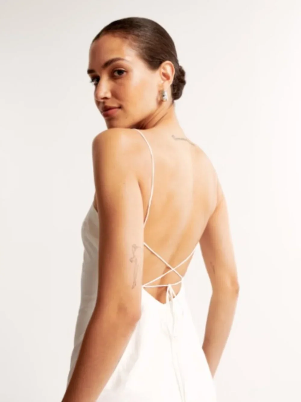 The A&F Julia Slip Satin Jacquard Maxi Dress (Medium Petite)
